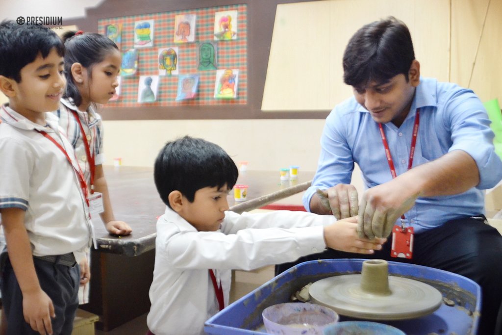 Presidium Gurgaon-57, PLAY WITH CLAY: LITTLE PRESIDIANS RELISH A POTTERY ADVENTURE