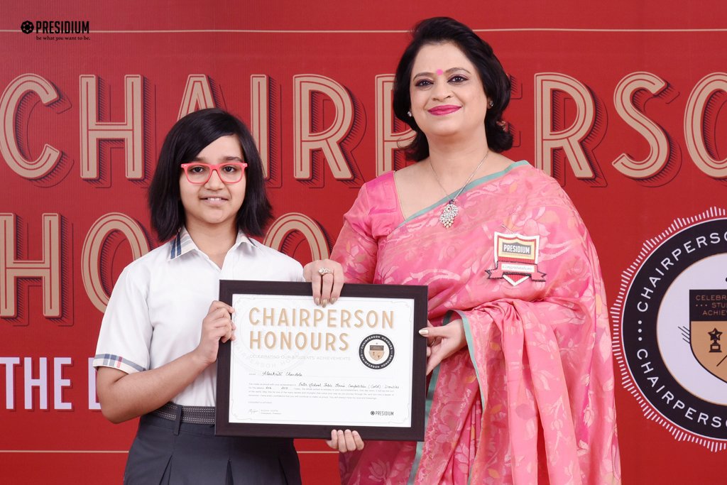 Presidium Indirapuram, CHAIRPERSON HONOURS: CELEBRATING STUDENT EXCELLENCE