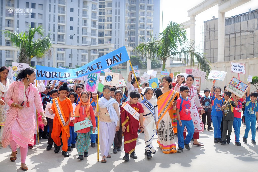 Presidium Indirapuram, PRESIDIANS PLEDGE TO UPLIFT THEIR WORLD THROUGH LOVE & PEACE