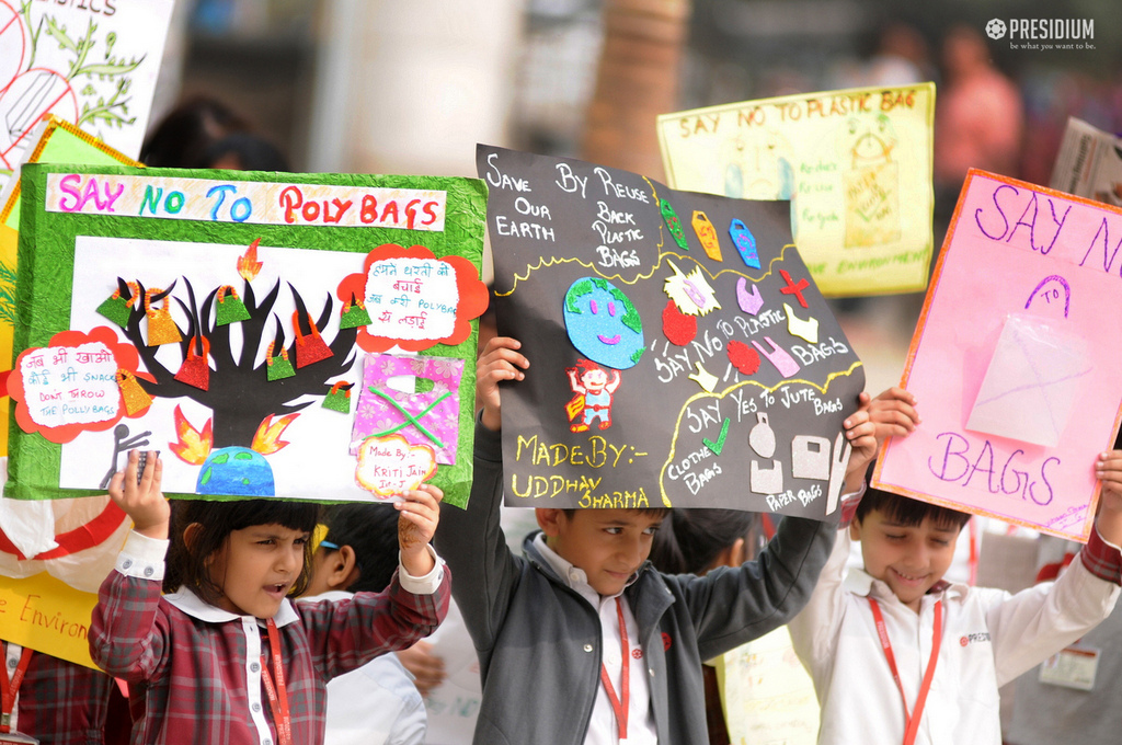 Presidium Indirapuram, PRESIDIANS SAY NO TO PLASTIC BAGS FOR A HEALTHIER ENVIRONMENT