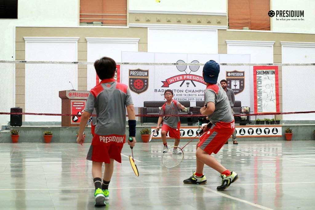 Presidium Rajnagar, PRESIDIANS EXHIBIT THEIR TALENT AT BADMINTON TOURNAMENT