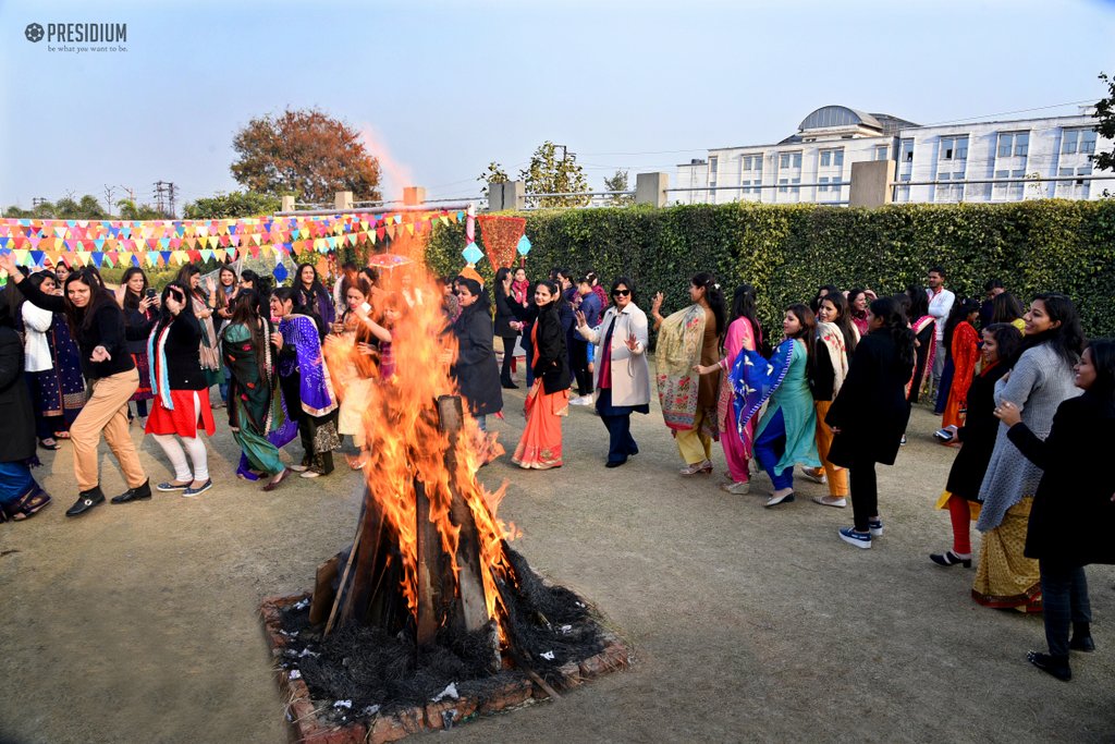 Presidium Rajnagar, A JOYFUL LOHRI CELEBRATION WITH OUR DEAR SUDHA MA’AM