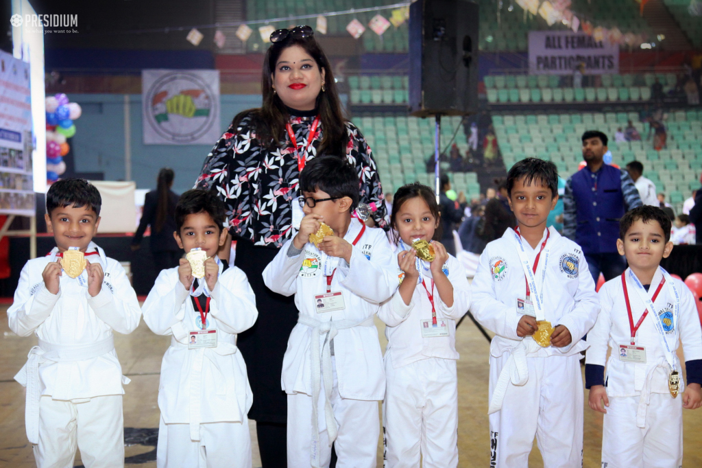 Presidium Rajnagar, PRESIDIANS EMERGE VICTORIOUS AT THE ITF TAEKWONDO CHAMPIONSHIP