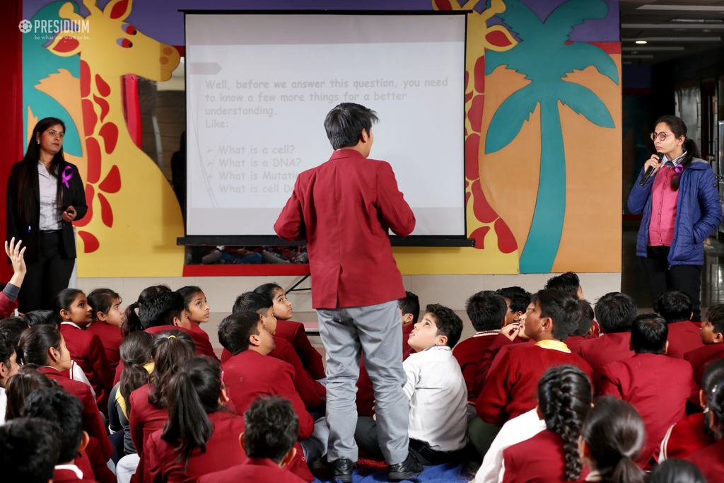 Presidium Rajnagar, PRESIDIUM RAISE AWARENESS AMONGST STUDENTS ON WORLD CANCER DAY