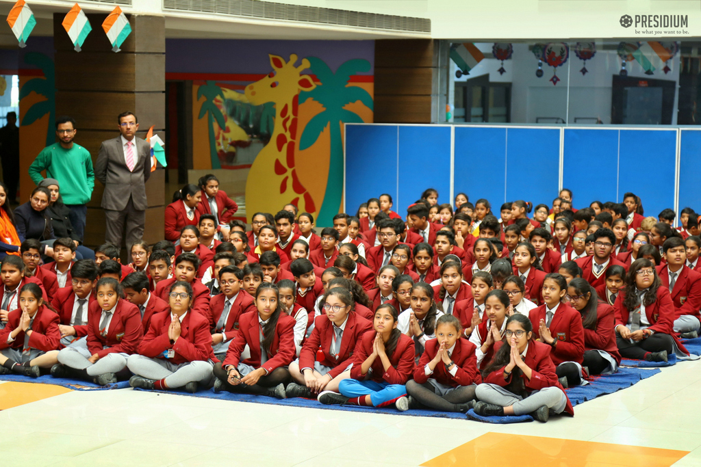 Presidium Indirapuram, STUDENTS CELEBRATE THE UNITY OF INDIA WITH MRS.SUDHA GUPTA