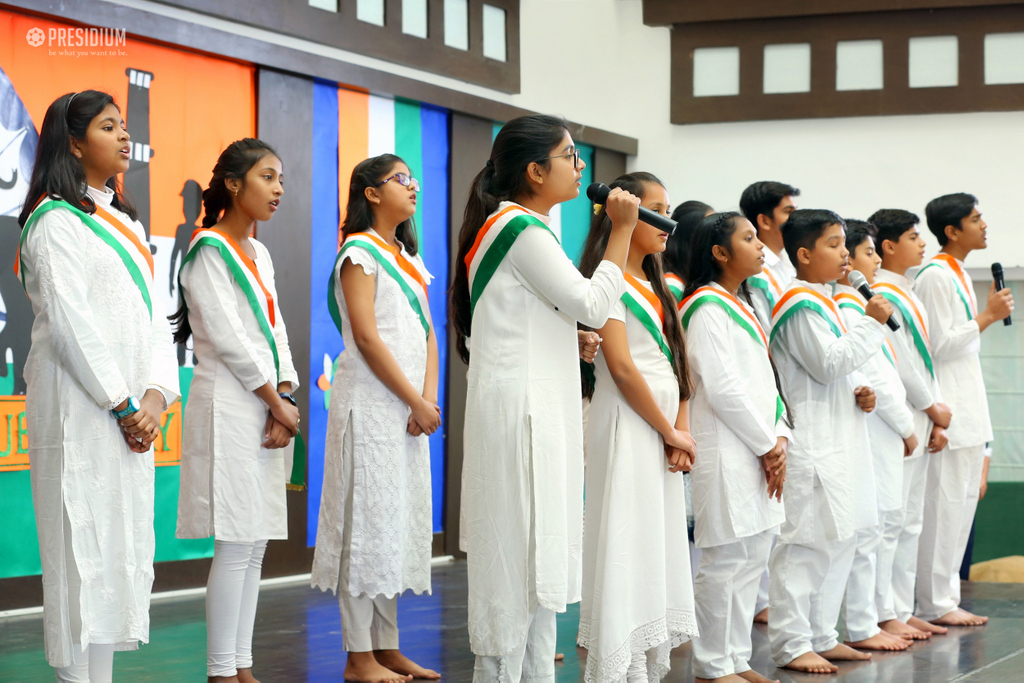 Presidium Indirapuram, STUDENTS CELEBRATE THE UNITY OF INDIA WITH MRS.SUDHA GUPTA