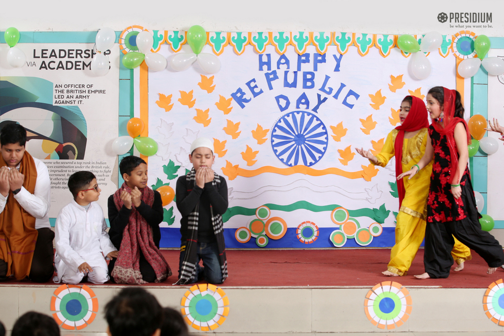 Presidium Indirapuram, STUDENTS CELEBRATE THE UNITY OF INDIA WITH MRS.SUDHA GUPTA