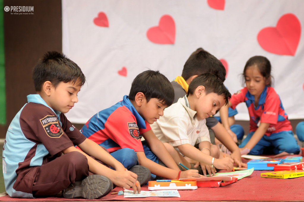 Presidium Rajnagar, DRAWING & COLOURING CONTEST SHOWCASES CREATIVITY OF YOUNG MINDS