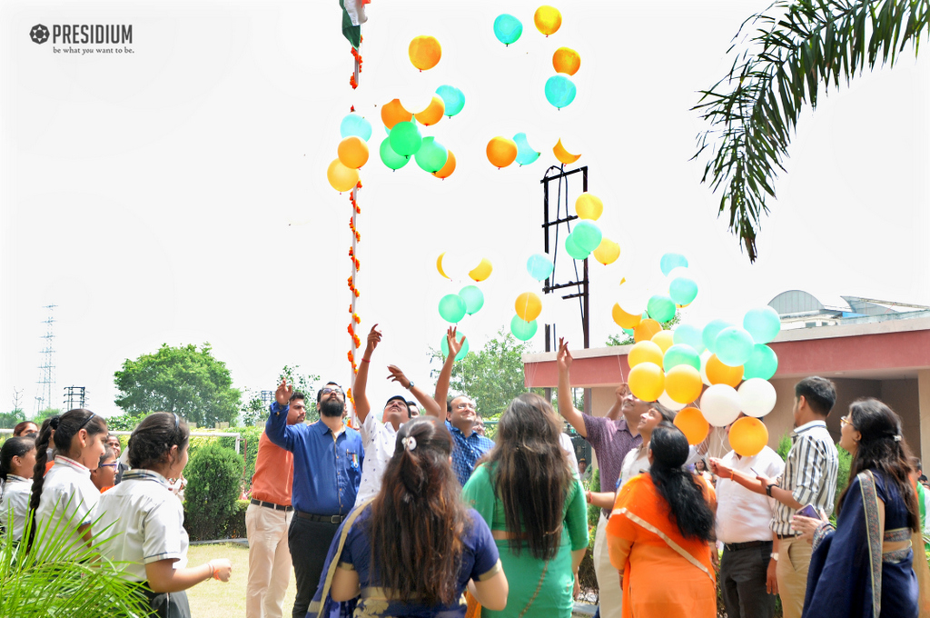 Presidium Rajnagar, PRESIDIANS PROUDLY SALUTE THE TRICOLOUR ON INDEPENDENCE DAY