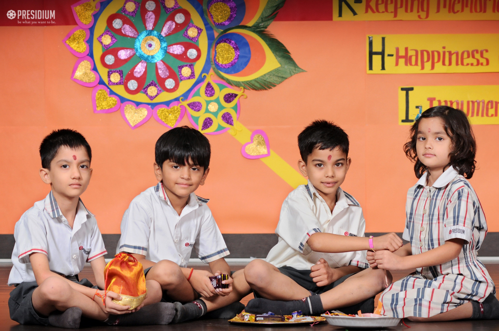 Presidium Rajnagar, PRESIDIANS EXCHANGE RAKHIS ON THE PIOUS FESTIVAL OF RAKSHABANDHAN