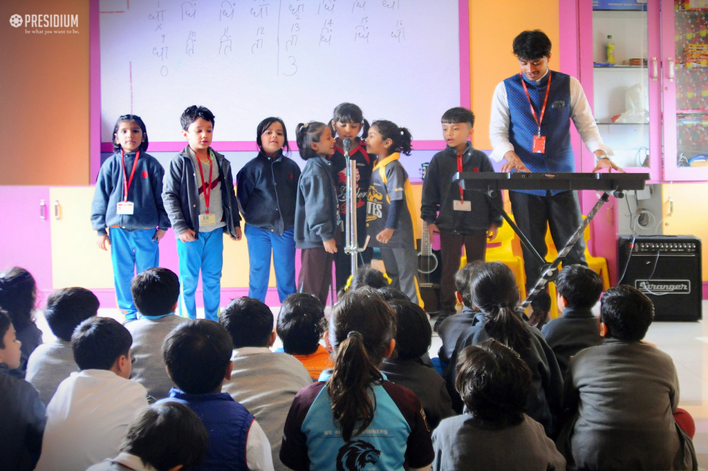 Presidium Rajnagar, LITTLE PRESIDIANS RELISH A MELODIOUS EXPERIENCE IN VOCAL WORKSHOP