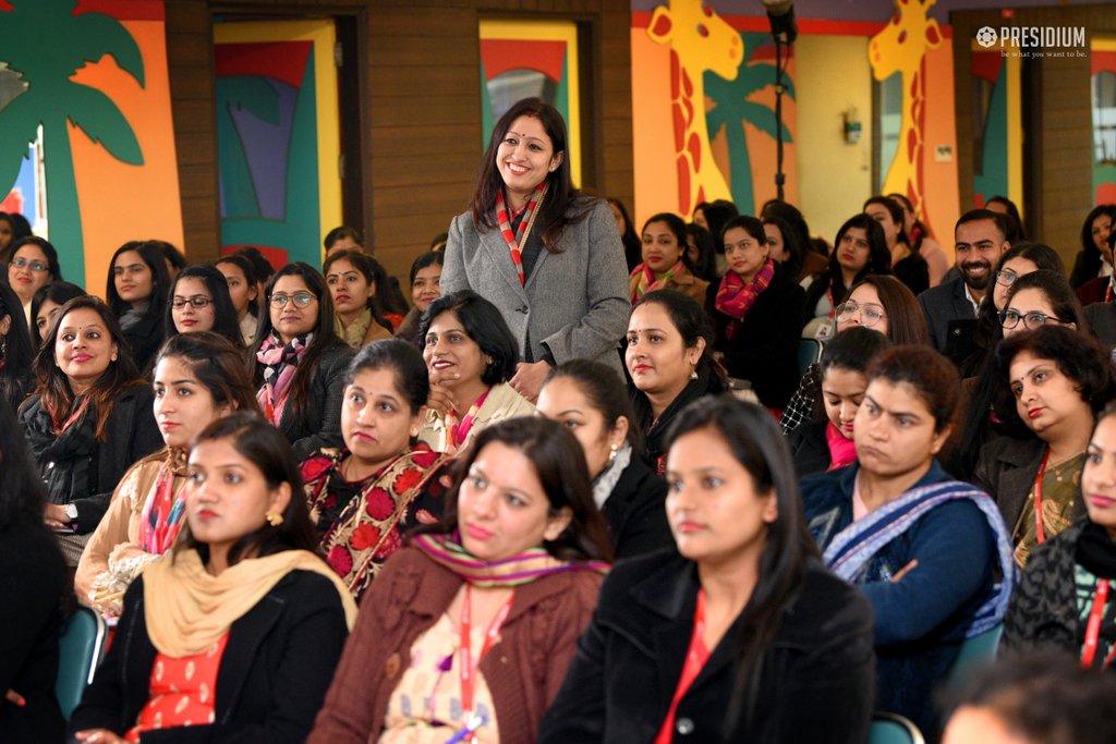 Presidium Rajnagar, TEACHERS LEARN ABOUT THE 'POWER OF BEING' WITH MRS. SUDHA GUPTA