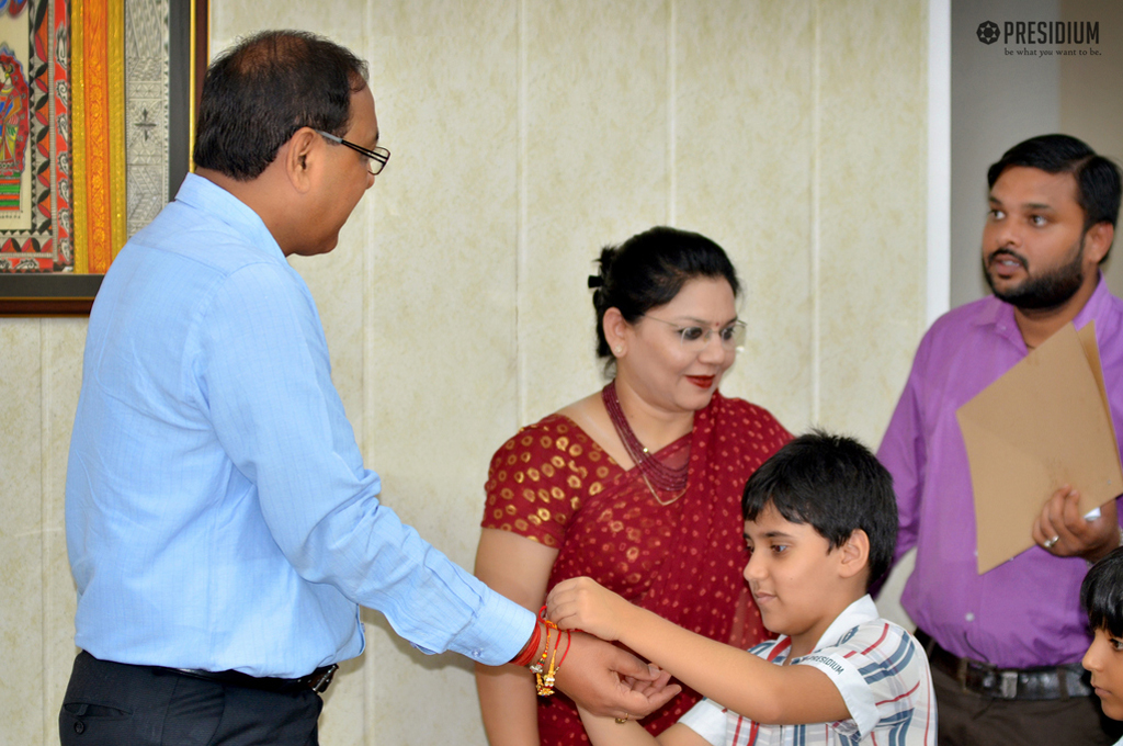 Presidium Rajnagar, PRESIDIANS VISIT ESTEEMED OFFICIALS AND SCHOOL TRUSTEE ON RAKSHABANDHAN