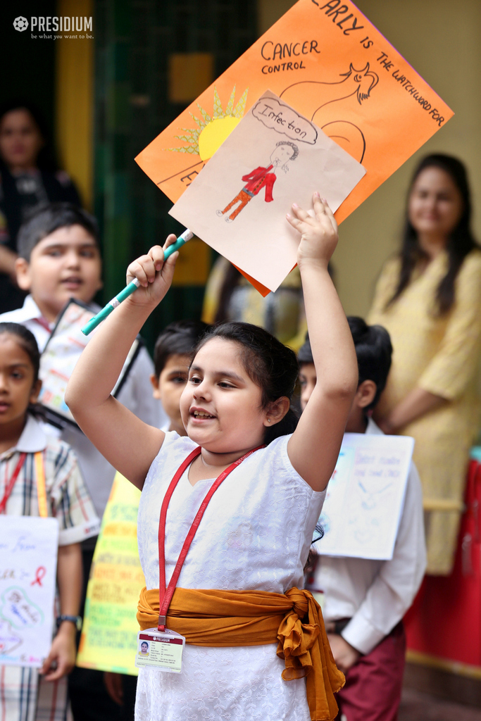 Presidium Vivek Vihar, AN INFLUENCIAL ROAD SHOW ON CANCER AWARENESS DAY