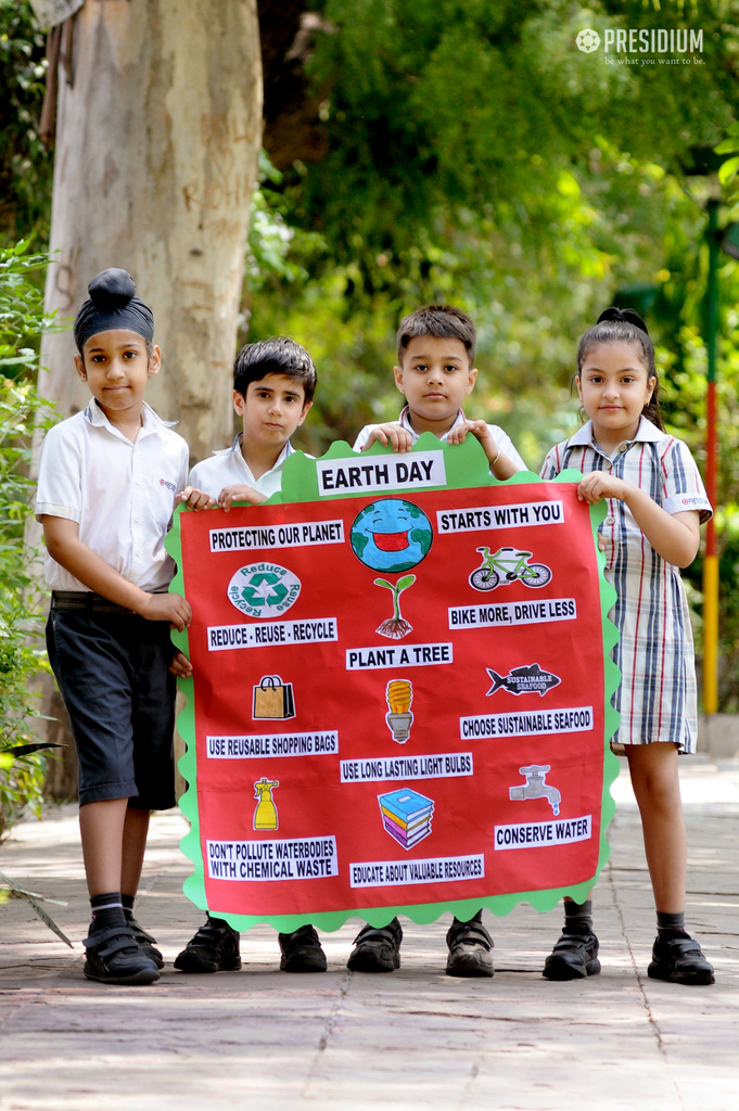 Presidium Vivek Vihar, SPREADING THE MESSAGE OF SAVING ENVIRONMENT ON WORLD EARTH DAY!