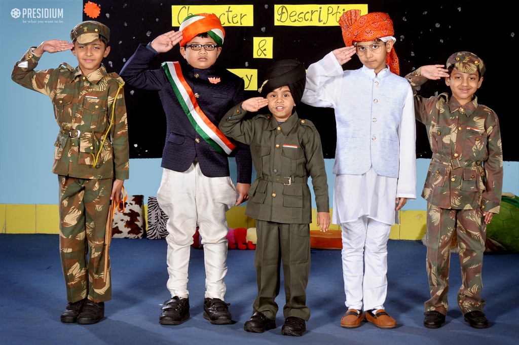 Presidium Vivek Vihar, ENGLISH WEEK: PRESIDIANS BRING TO LIFE THEIR FAVOURITE CHARACTERS