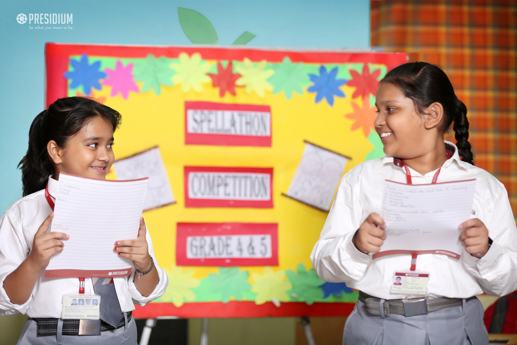 Presidium Vivek Vihar, SPELLATHON COMPETITION IMPROVES PRESIDIANS’ VOCABULARY