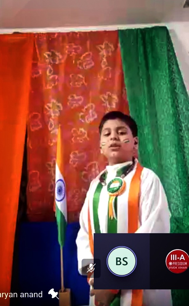 Presidium Vivek Vihar, PRESIDIANS MARK 74TH INDEPENDENCE DAY DEAR SUDHA MA’AM!