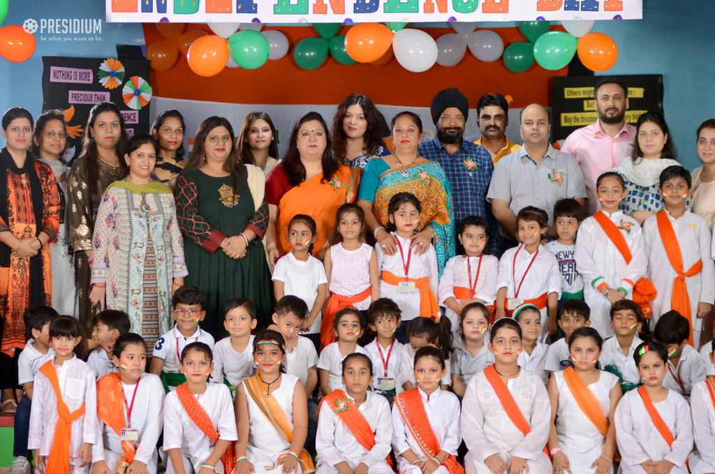 Presidium Vivek Vihar, INDEPENDENCE DAY SPREE FILLS THE AURA AT SCHOOL WITH PATRIOTISM