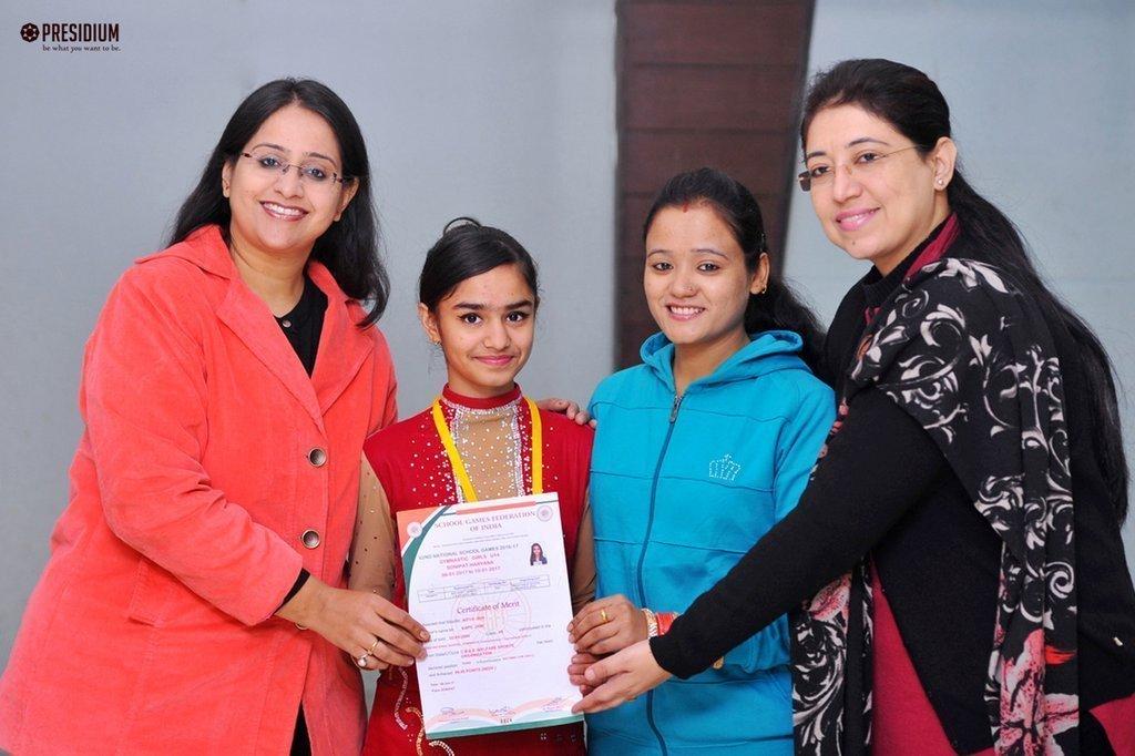 Presidium Indirapuram, NATIONAL SCHOOL GAMES-GYMNASTICS: NITYA EMERGES VICTORIOUS