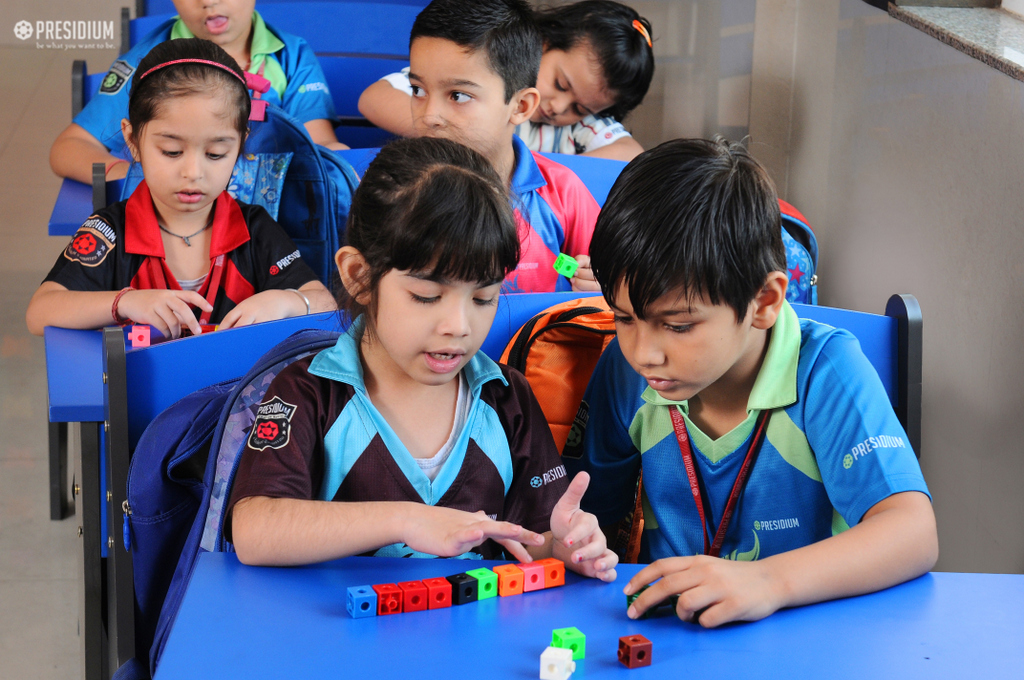 Presidium Rajnagar, LEARNING CONCEPT OF SUBTRACTION WITH JODO BLOCKS