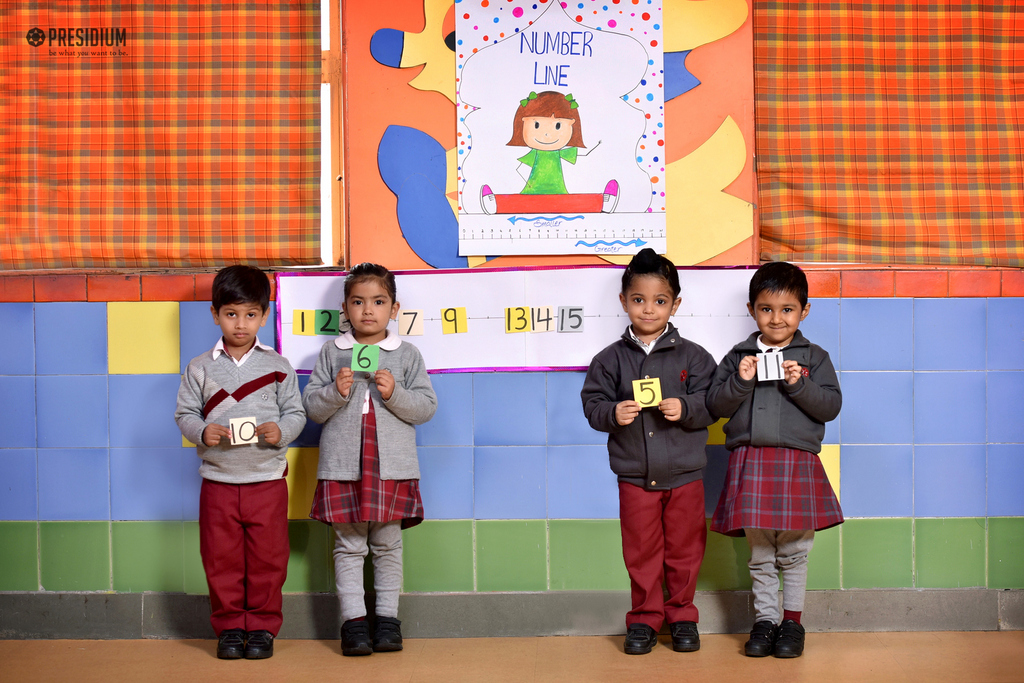 Presidium Dwarka-6, PRESIDIANS LEARN ABOUT THE NUMBER LINE WITH A FUN-FILLED ACTIVITY