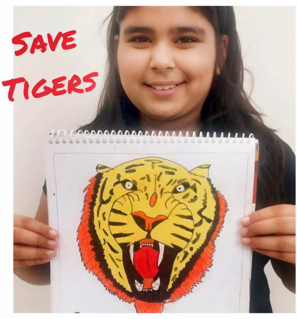 Presidium Pitampura, GLOBAL TIGER DAY: STUDENTS PLEDGE TO SAVE THE LORD OF THE JUNGLE!