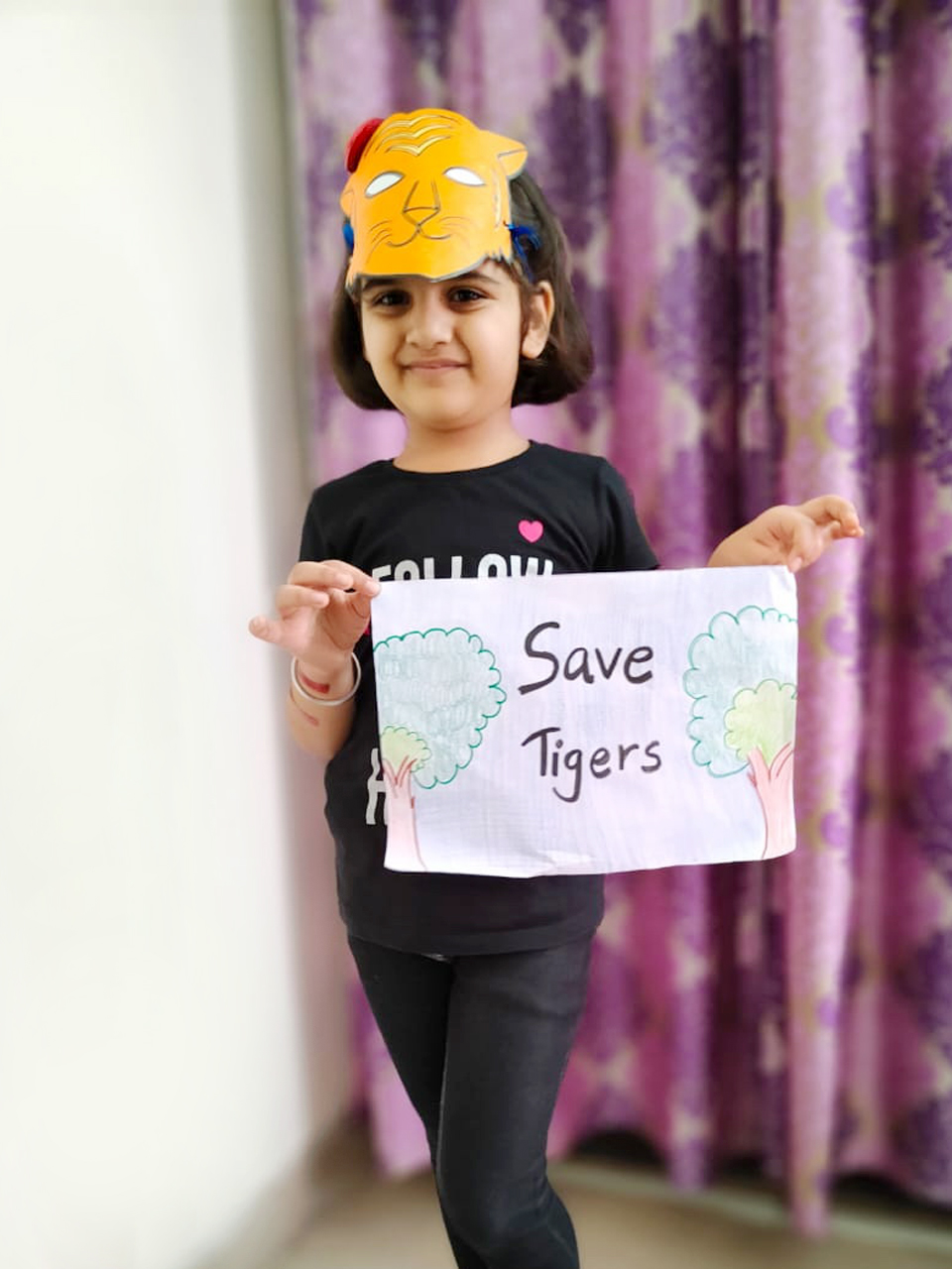 Presidium Gurgaon-57, STUDENTS PLEDGE TO RAISE AWARENESS FOR TIGER CONSERVATION!