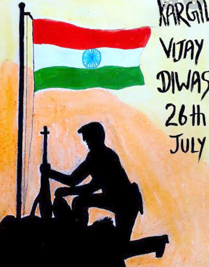 Presidium Vivek Vihar, YOUNG PATRIOTS SALUTE THE BRAVE MARTYRS ON KARGIL VIJAY DIWAS!