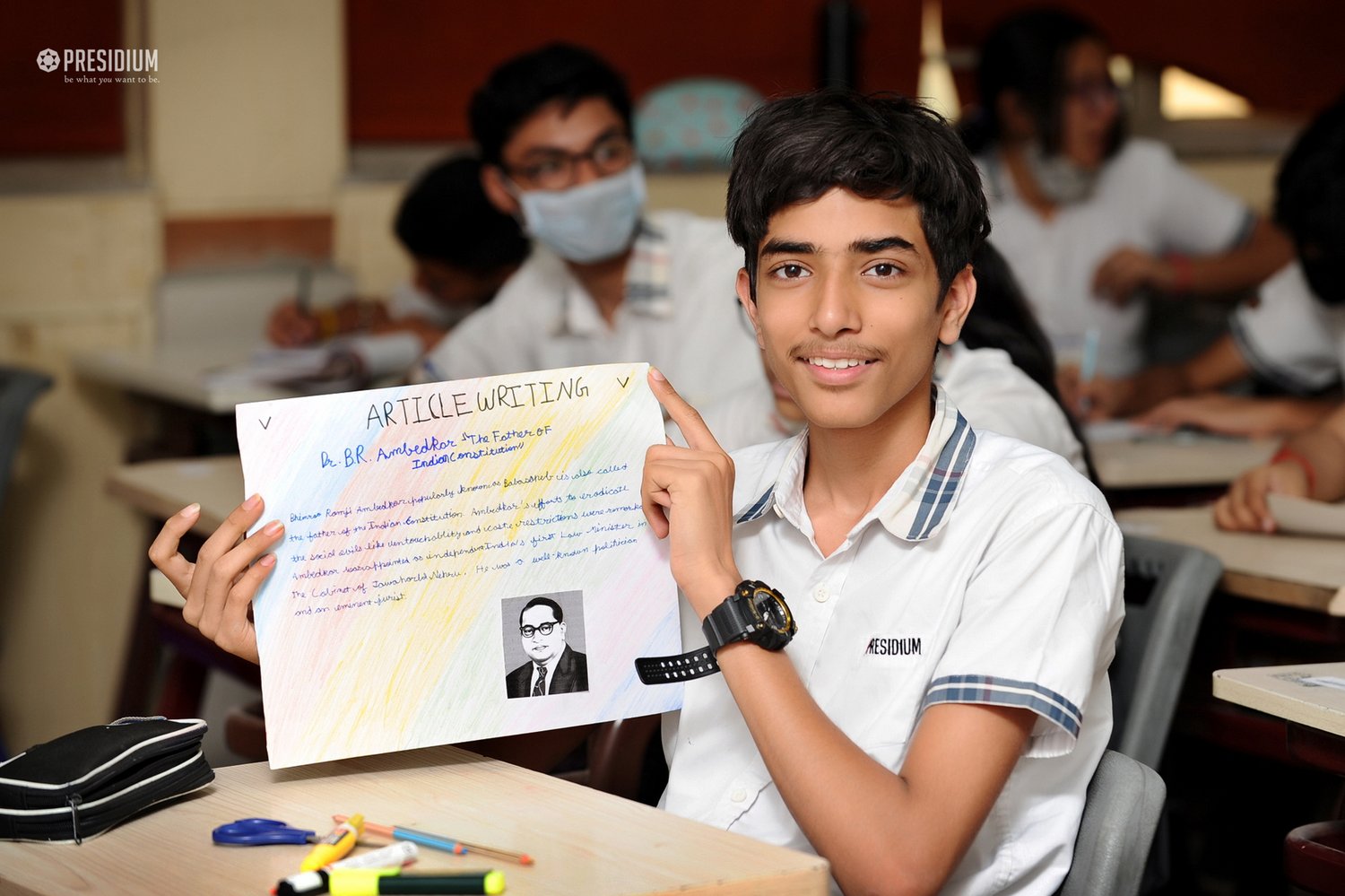 Presidium Gurgaon-57, PRESIDIANS ORGANISE A SPECIAL ASSEMBLY ON AMBEDKAR JAYANTI