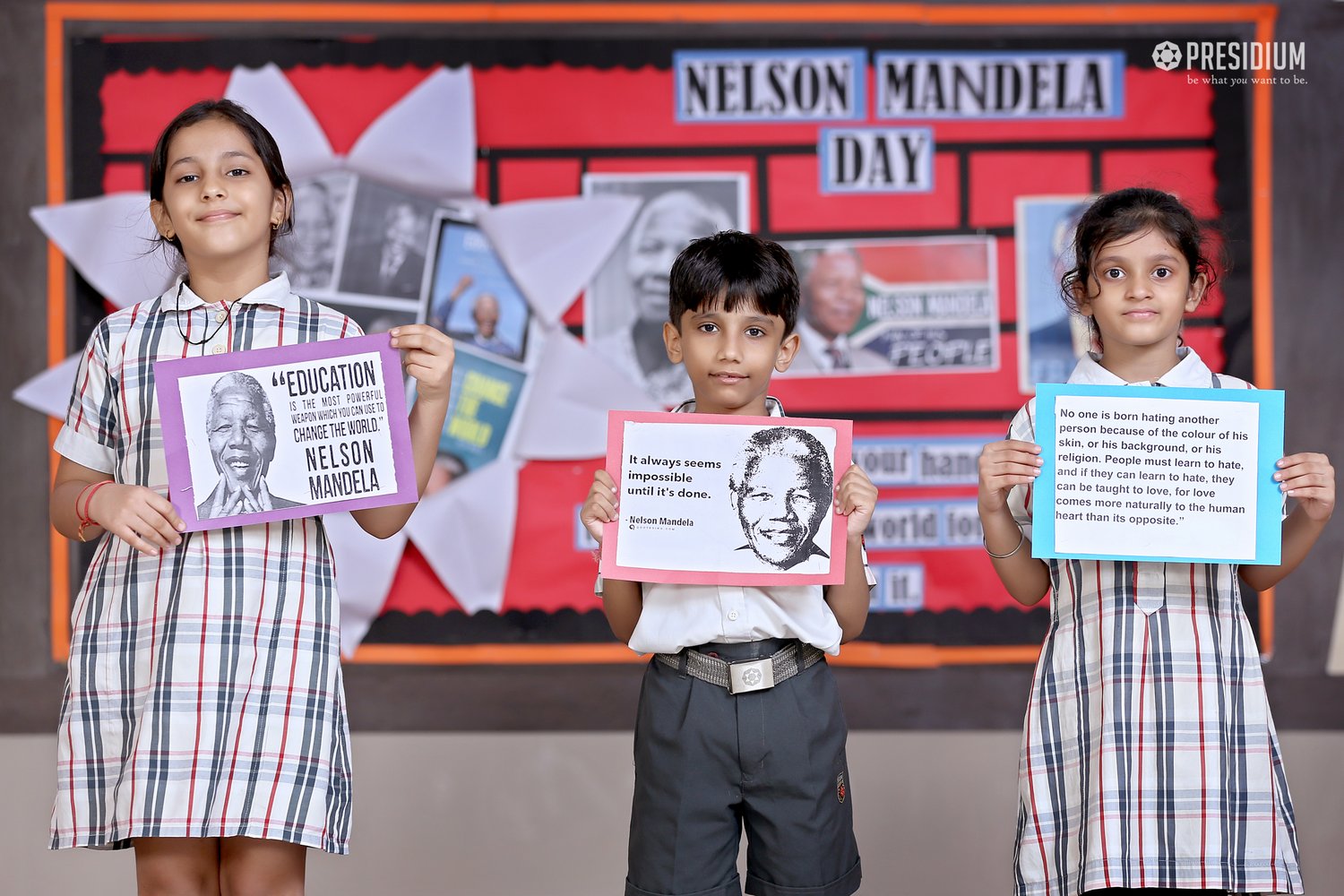 Presidium Noida-31, PRESIDIANS REMEMBER THE TEACHINGS OF NELSON MANDELA Presidium Noida-31, PRESIDIANS REMEMBER THE TEACHINGS OF NELSON MANDELA