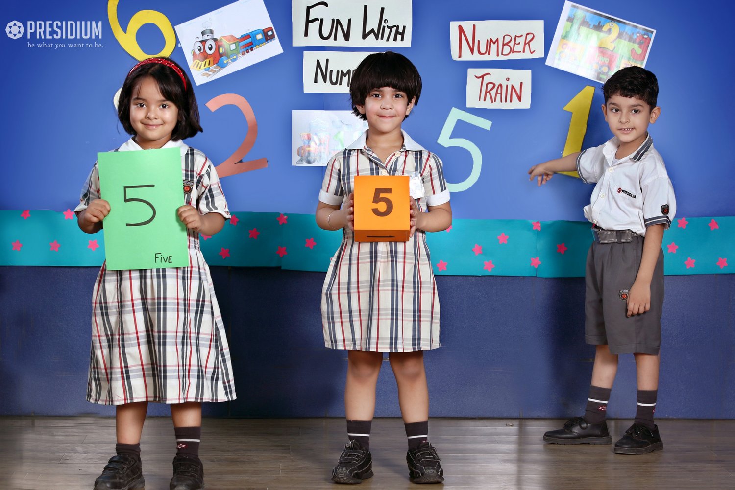 Presidium Punjabi Bagh, STUDENTS STRENGTHEN THEIR MATHS SKILLS WITH NUMBER TRAIN ACTIVITY