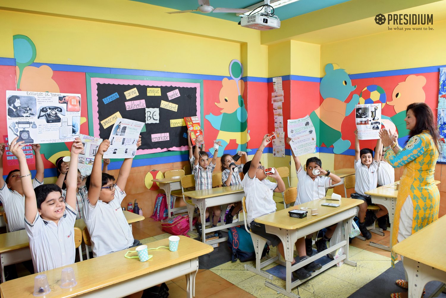 Presidium Pitampura, STUDENTS LEARN ABOUT THE HISTORY OF TELEPHONES