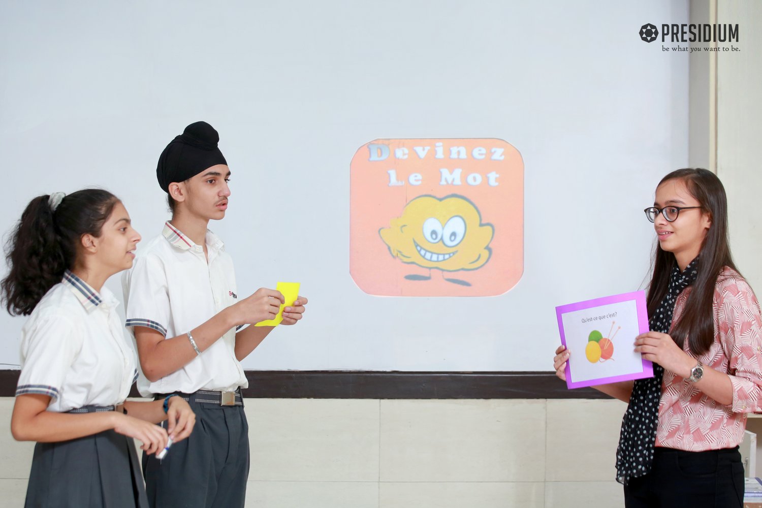 Presidium Rajnagar, STUDENTS EXPAND THEIR FRENCH VOCABULARY!