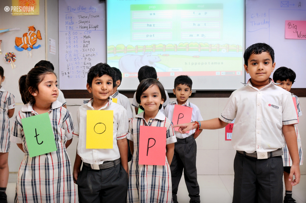 Presidium Rajnagar, PRESIDIANS LEARN NEW SPELLINGS & WORDS WITH WORD MAKING ACTIVITY
