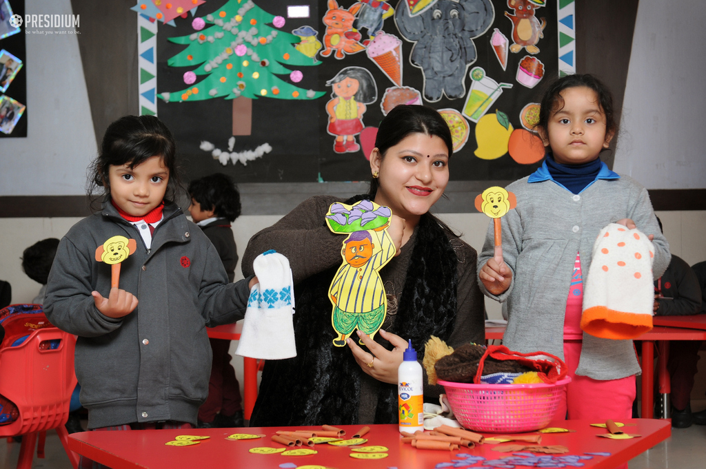 Presidium Rajnagar, PUPPET MAKING:PRESIDIANS ENHANCE THEIR CREATIVE & ARTISTIC SKILLS