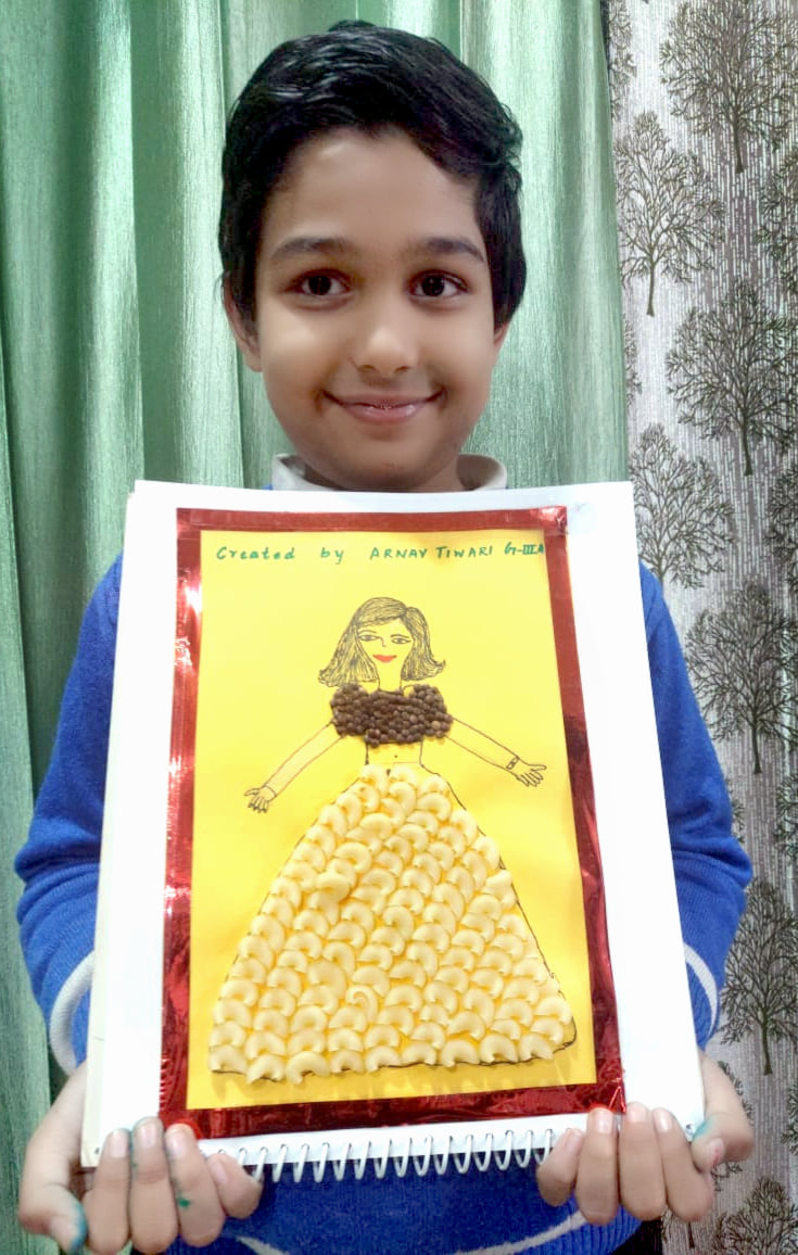 Presidium Dwarka-6, STUDENTS SHOWCASE THEIR CREATIVITY WITH TEXTILE ACTIVITY