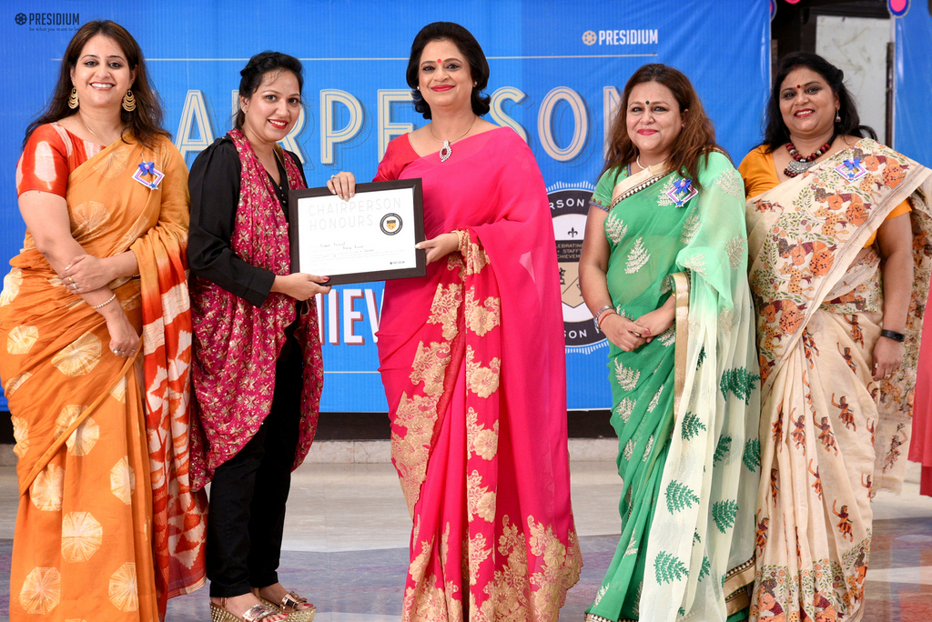 Presidium Indirapuram, GLORIFYING THE ROLE OF TEACHERS: CHAIRPERSON HONOURS FOR TEACHERS