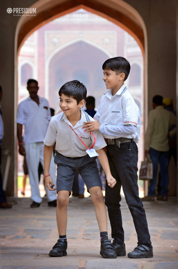 Presidium Vivek Vihar, PRESIDIANS HEAD FOR AN ENRICHING VISIT TO HUMAYUN’S TOMB