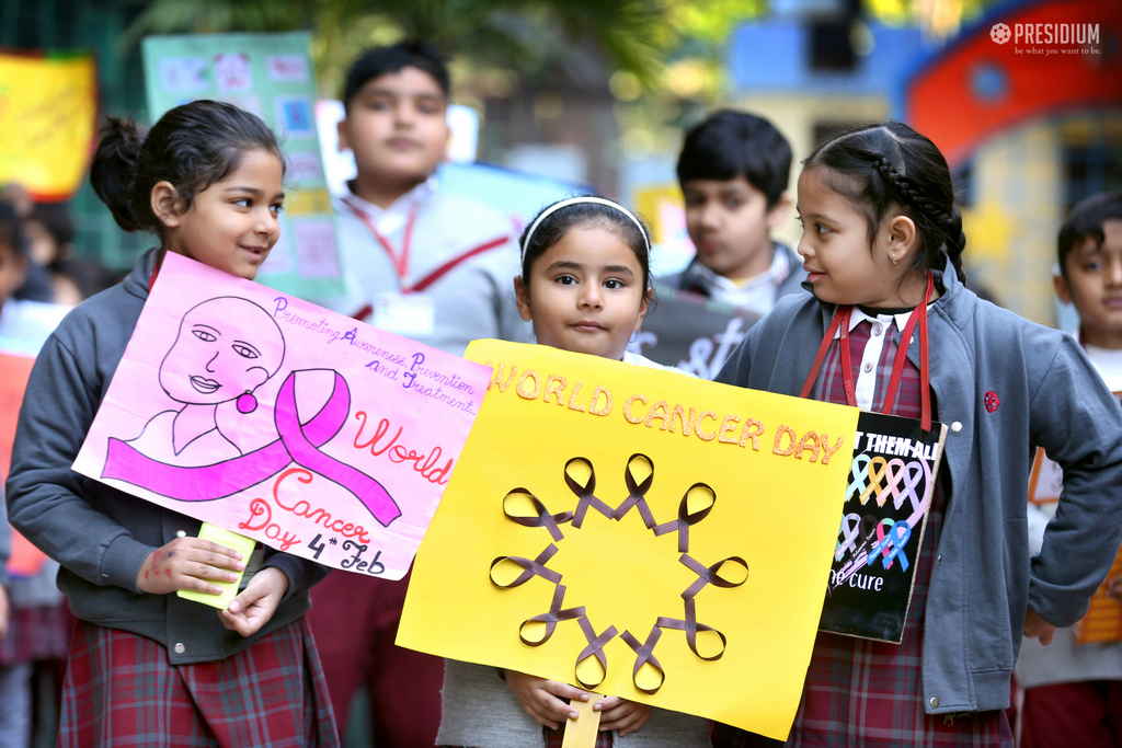 Presidium Vivek Vihar, PRESIDIANS DOING THEIR BIT ON WORLD CANCER DAY