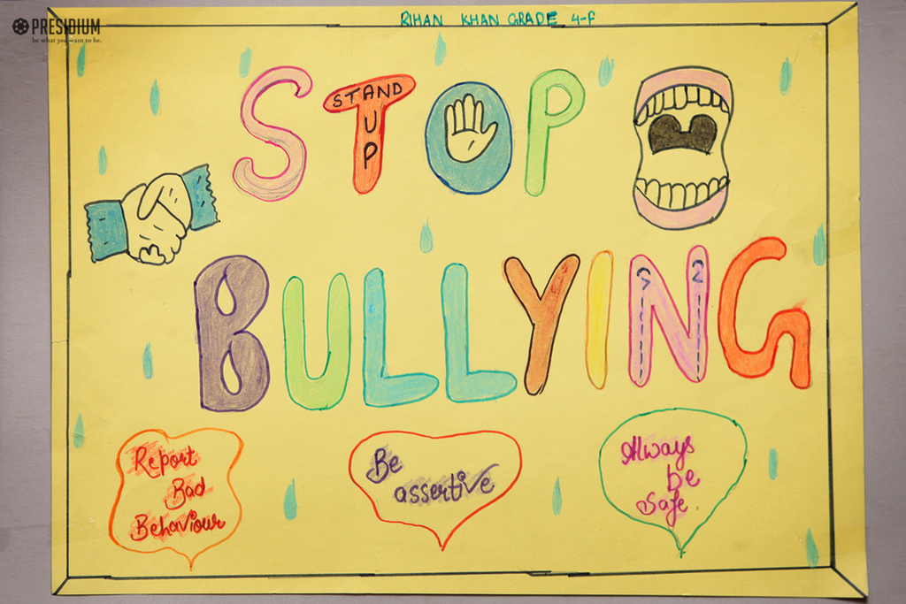 Presidium Gurgaon-57, PRESIDIUM STANDS FOR BULLY PROOF CLASSROOMS ON ANTI-BULLYING DAY