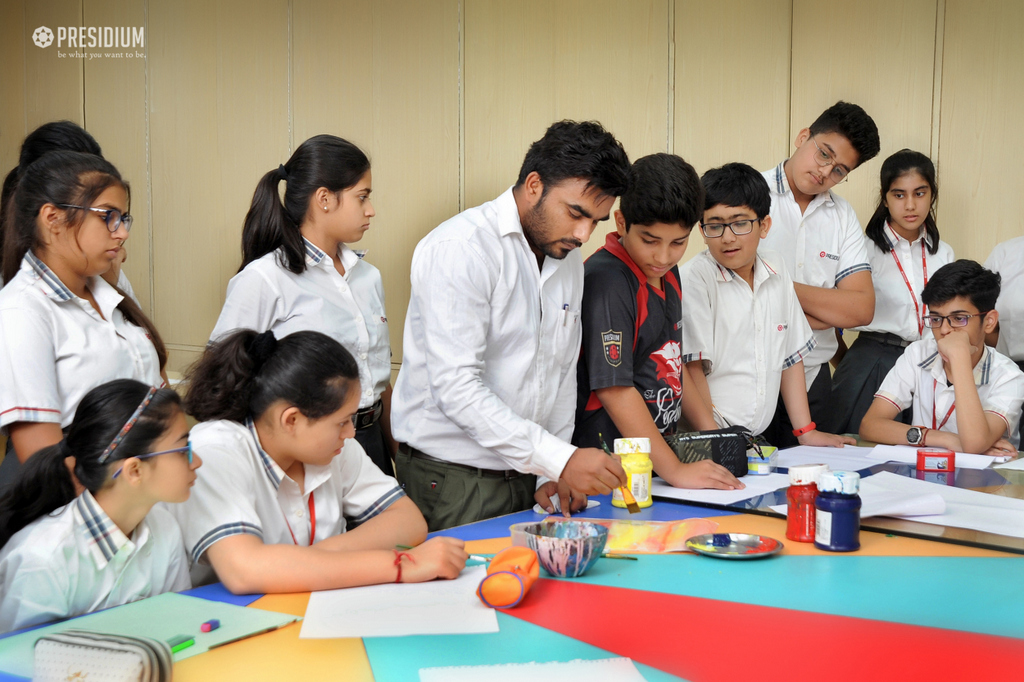 Presidium Gurgaon-57, CALLIGRAPHY WORKSHOP: WHEN FEELINGS DANCE WITH WORDS, IT’S ART! 