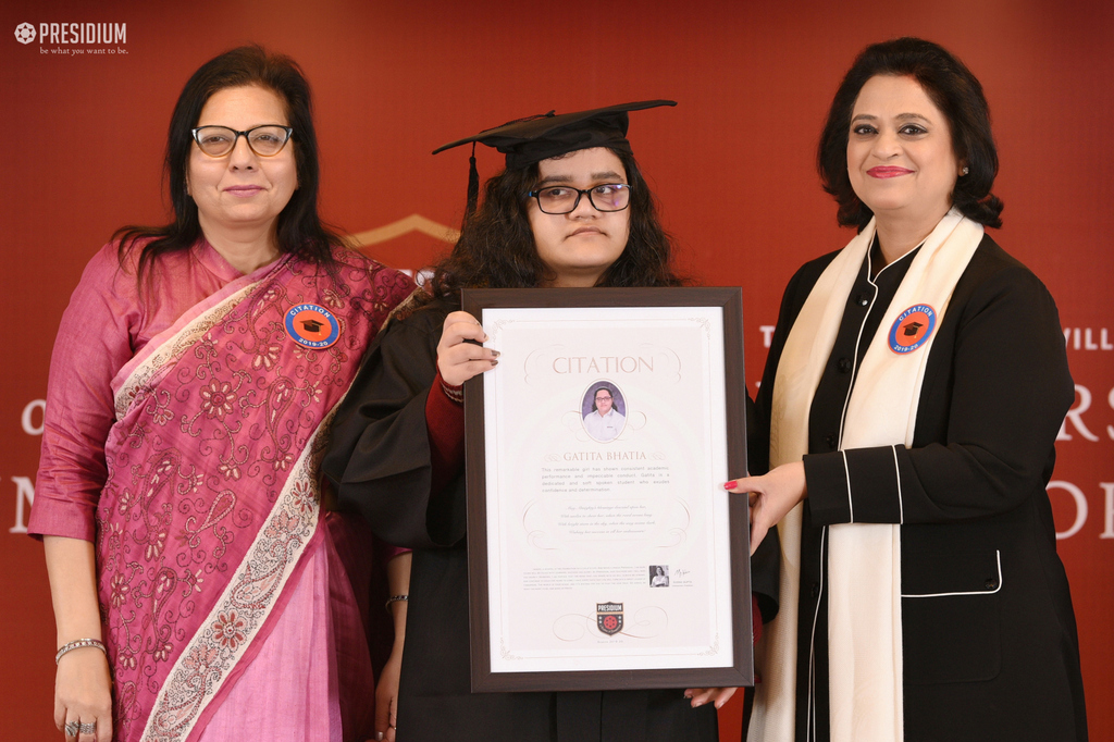 Presidium Gurgaon-57, CITATION CEREMONY: WISHING THE STUDENTS A BRIGHTER FUTURE AHEAD