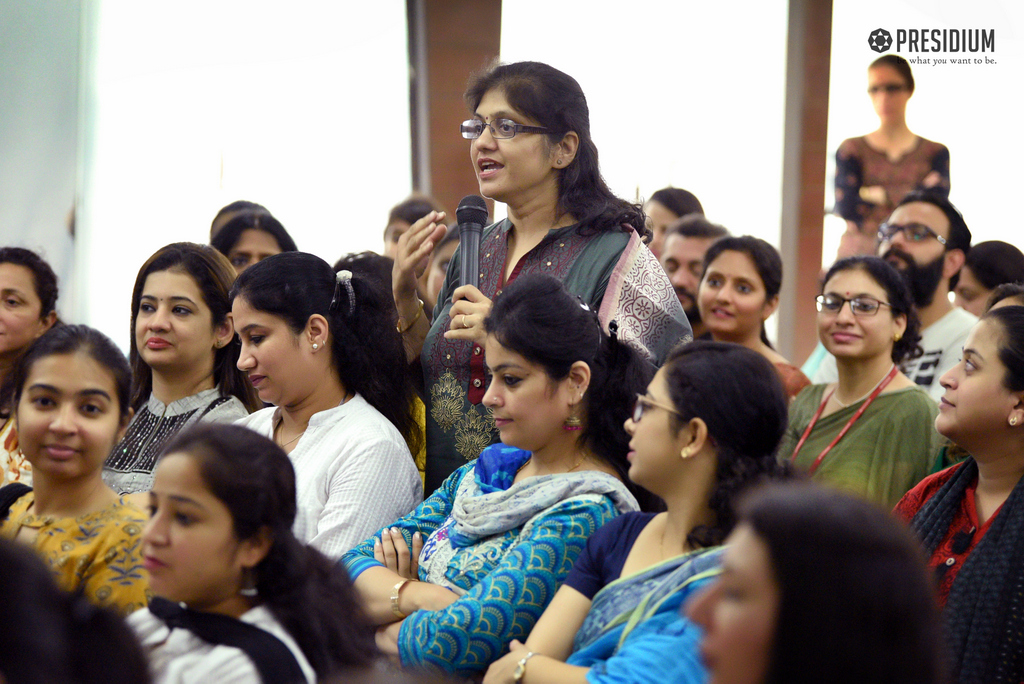 Presidium Indirapuram, CHAIRPERSON, MRS SUDHA GUPTA CONDUCTS AN INCITING SEMINAR ON ‘BEING