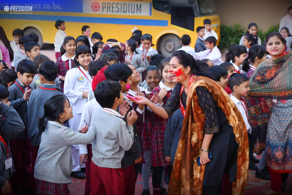 Presidium Gurgaon-57, YOUNG PRESIDIANS WELCOME THE FESTIVAL OF COLOURS IN GREAT SPIRITS