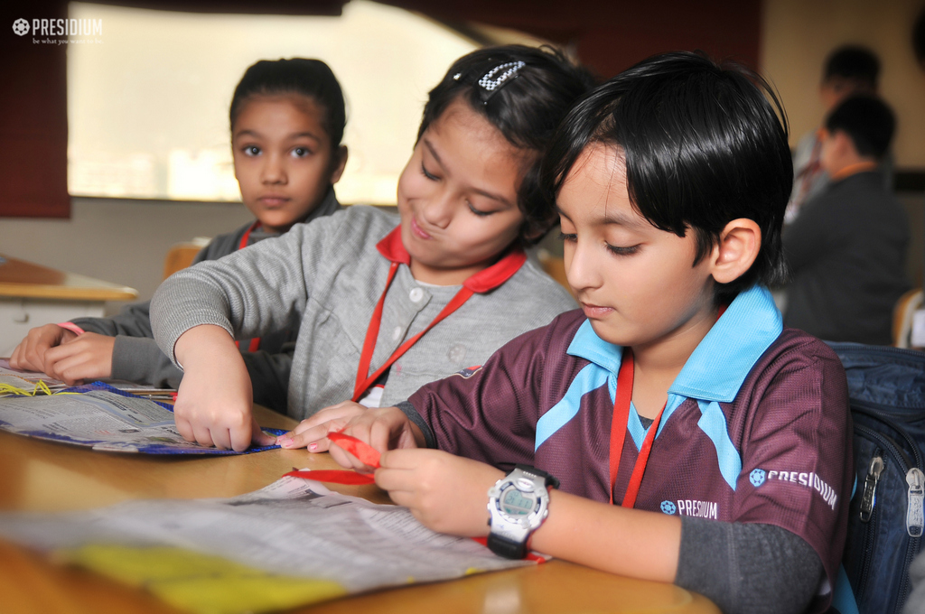 Presidium Gurgaon-57, AUGMENTING CREATIVITY OF STUDENTS WITH PAPER BAG MAKING ACTIVITY