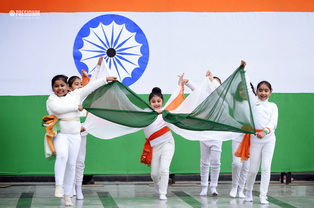 Presidium Gurgaon-57, SUDHA MAM CELEBRATES 69TH REPUBLIC DAY WITH PATRIOTIC PRESIDIANS