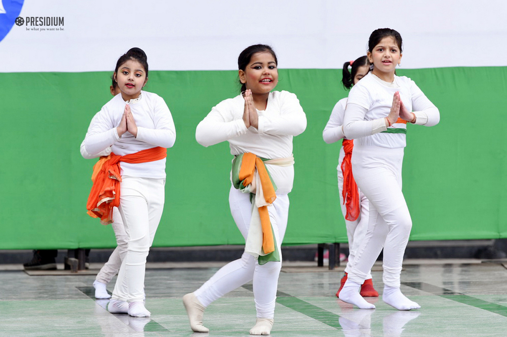 Presidium Gurgaon-57, SUDHA MAM CELEBRATES 69TH REPUBLIC DAY WITH PATRIOTIC PRESIDIANS