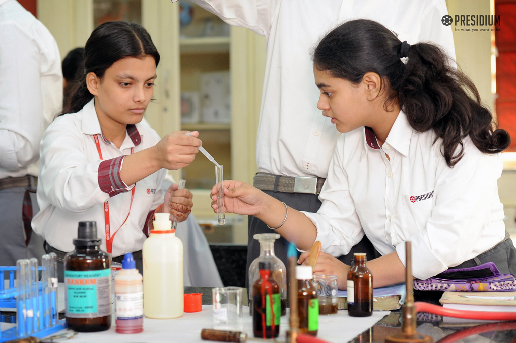 Presidium Gurgaon-57, PRESIDIANS PERFORM FOOD TESTS IN BIOLOGY LABORATORY 