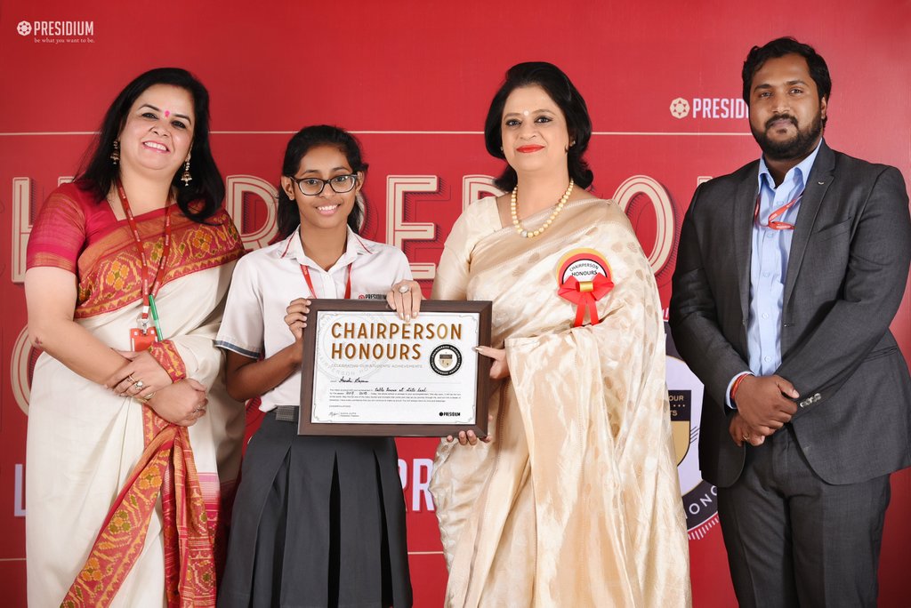 Presidium Gurgaon-57, SUDHA MA'AM HONOURS YOUNG ACHIEVERS OF PRESIDIUM GURGAON